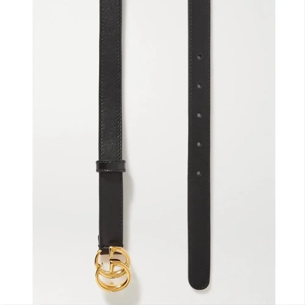 GUCCI GG logo thin belt size 80/ 32 - Picture 3 of 3